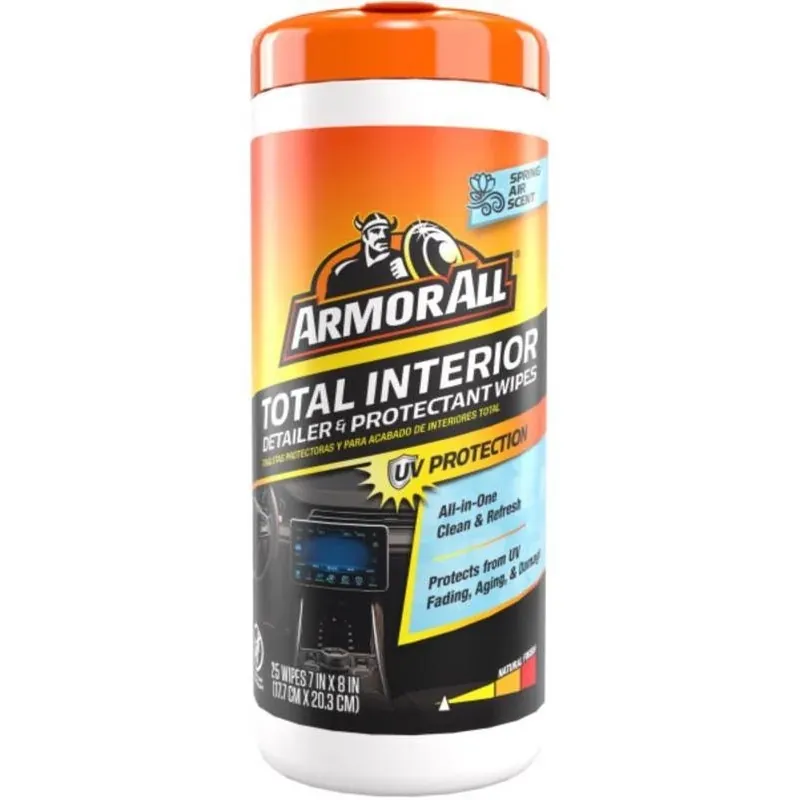 Interior Cleaning Wipes – Spring Air Scent, 25‑count