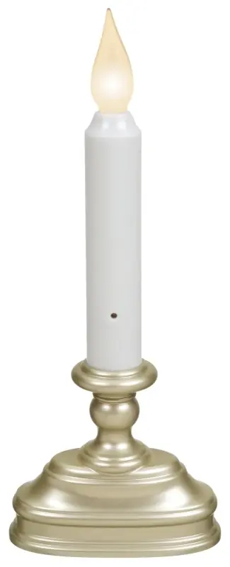Pewter Led Battery Operated Candle 4.5 In. W X 7.5 In. H X 2 In. D