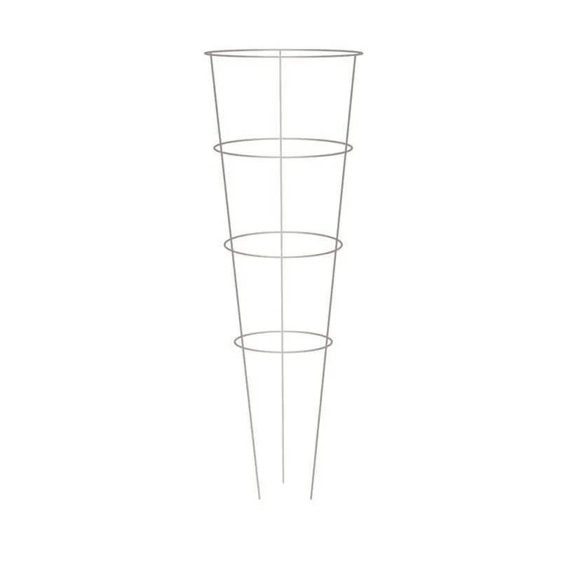 Durable Gray Metal Plant Support – 42" H X 14" W – Outdoor Garden Stake
