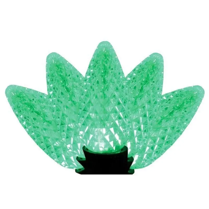 25‑count Led C9 Green Christmas String Lights