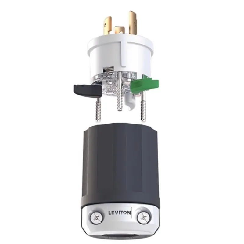 Lever Edge Nema L5‑20p 20a Plastic Locking Plug – Commercial & Residential