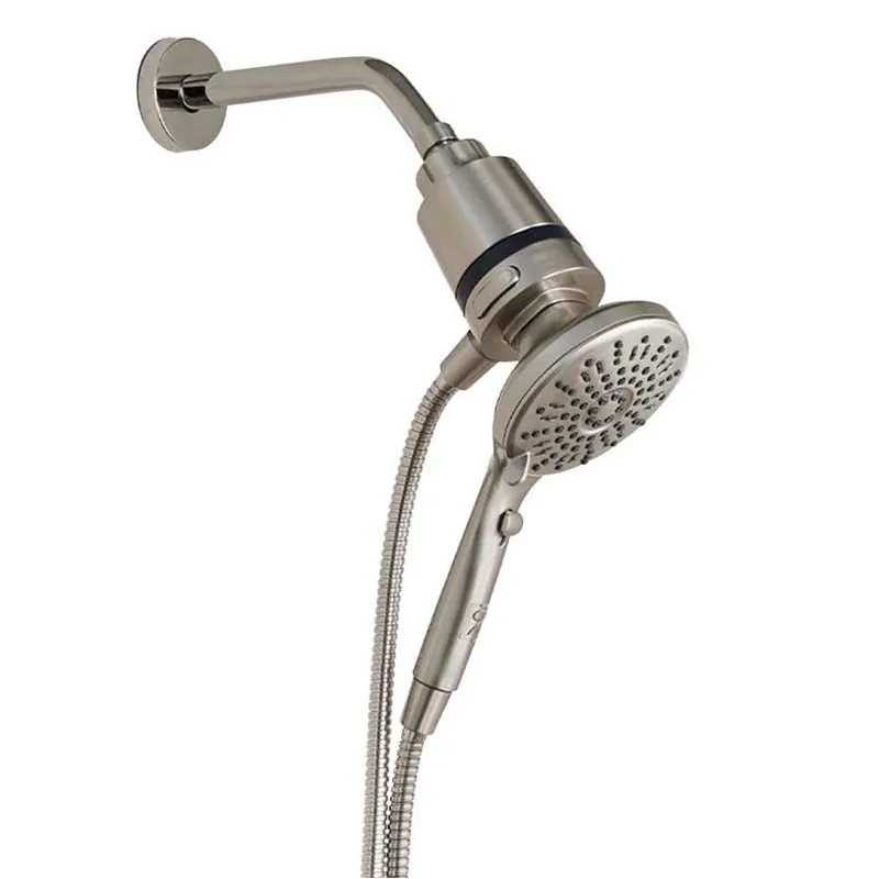 Danco Seventy Handheld Shower Head – Brushed Nickel, 5 Spray Modes, 1.8 gpm Flow