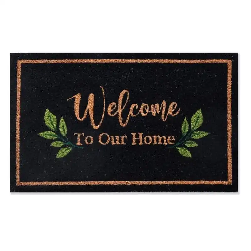 Multi‑color Coir Entry Mat – 18×30 in., Indoor/outdoor, Non‑slip