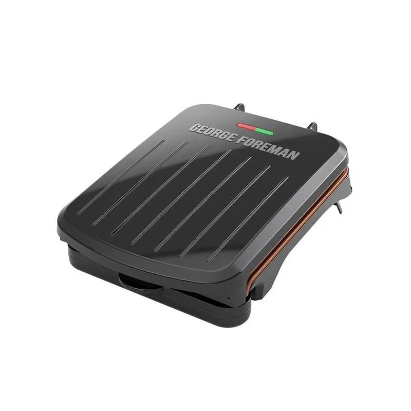 1500w Ceramic Grill & Panini Press – Black, 5-serving, 120v