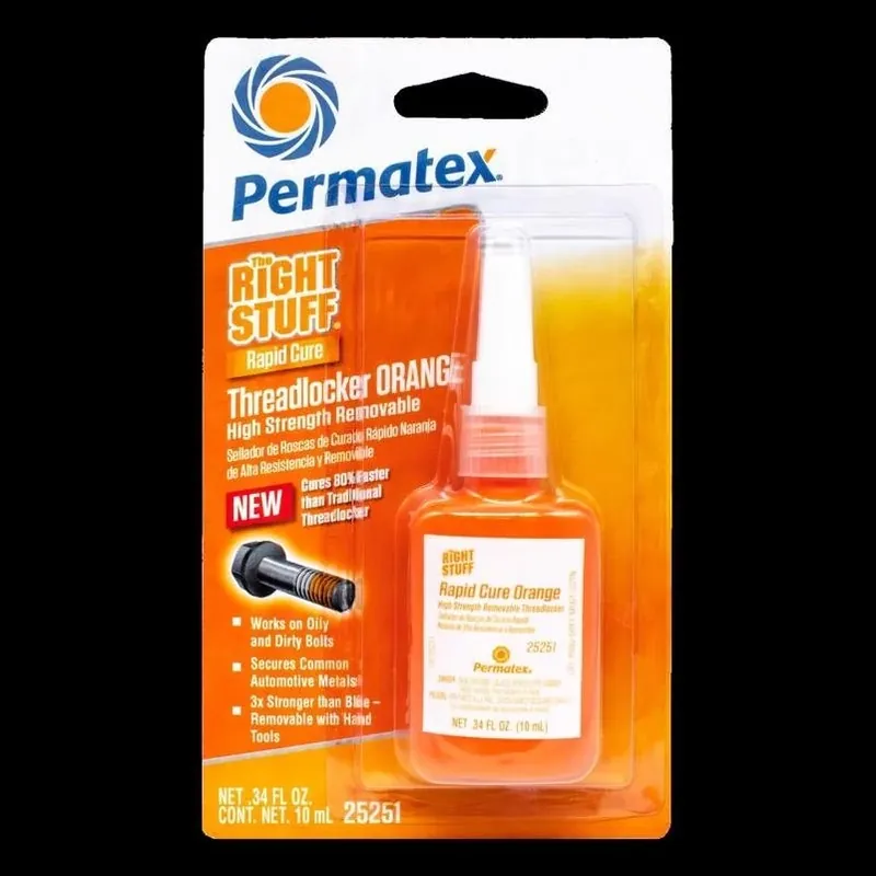 Right Stuff Orange Threadlocker Gel – 10 ml High‑strength Adhesive