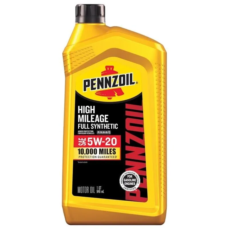 High Mileage Synthetic 5w-20 Motor Oil – 1 Quart