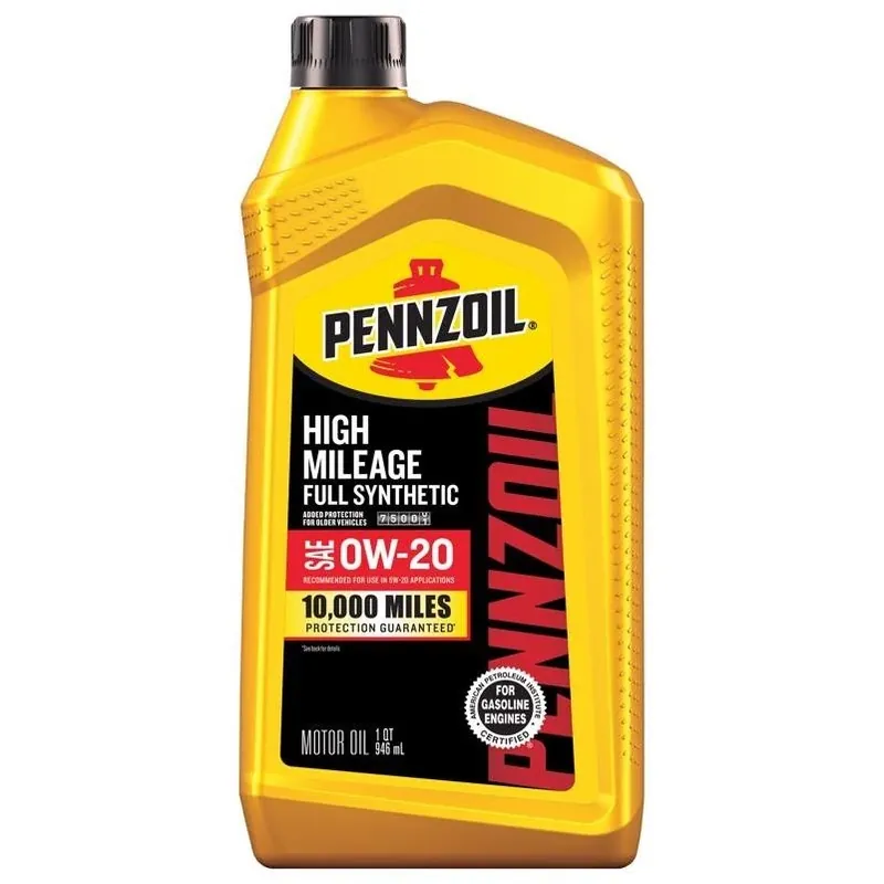 Full Synthetic 0w-20 High‑mileage Motor Oil – 1 quart