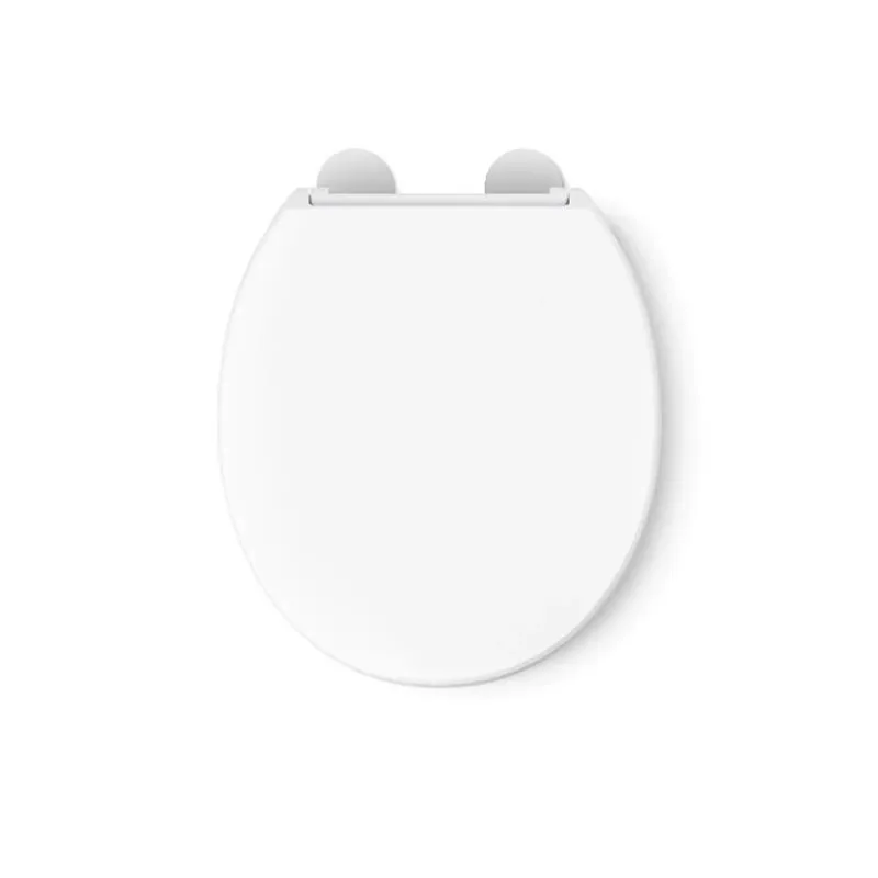 Hyten Slow‑close Round White Plastic Toilet Seat