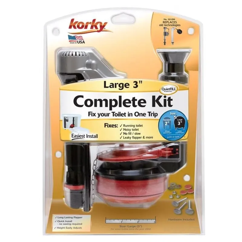 Universal Toilet Flush Valve & Flapper Repair Kit – Leak‑free, Easy‑install