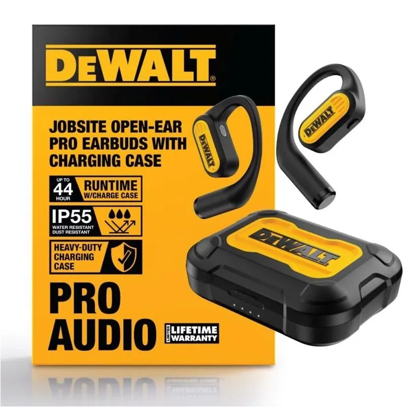 Dw2 Bluetooth 5.3 Over‑ear Wireless Earbuds – Black/yellow