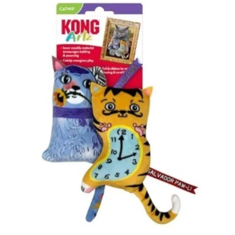 Artz Medium Catnip Toy – 2‑pack Multicolored Polyester Balls