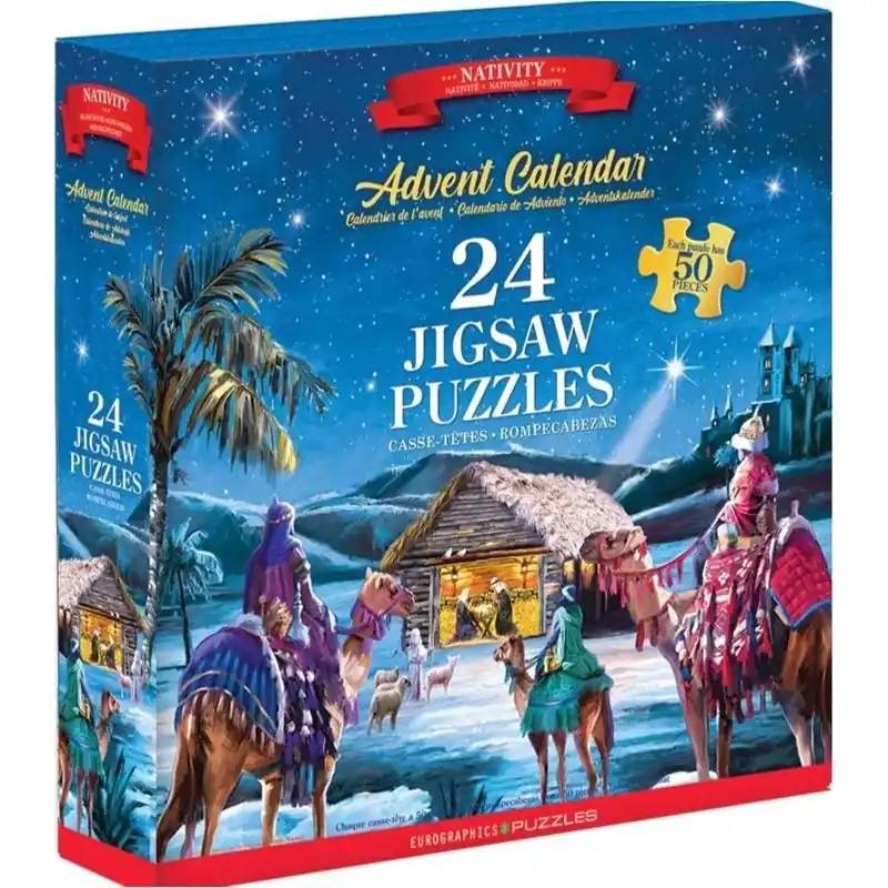 1200‑piece Multicolor Nativity Advent Calendar Jigsaw Puzzle