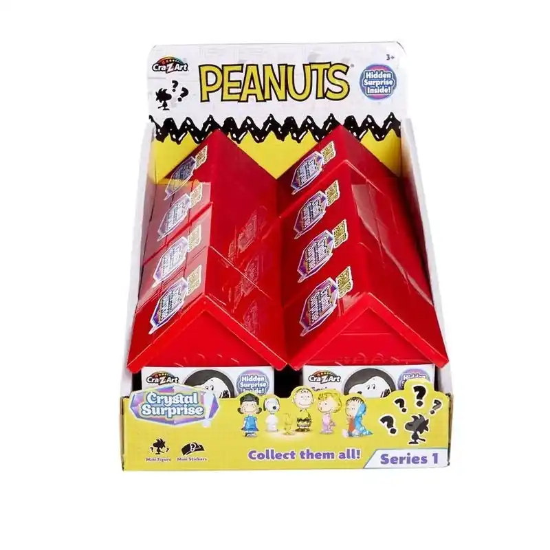 Peanuts Crystal Surprise Dog House Toy Set – Build‑your‑own Playhouse