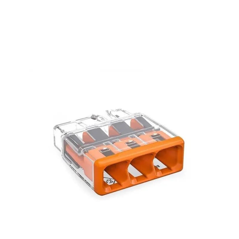 3‑port Push‑in Wire Connectors – 100‑piece Ul‑listed Pack