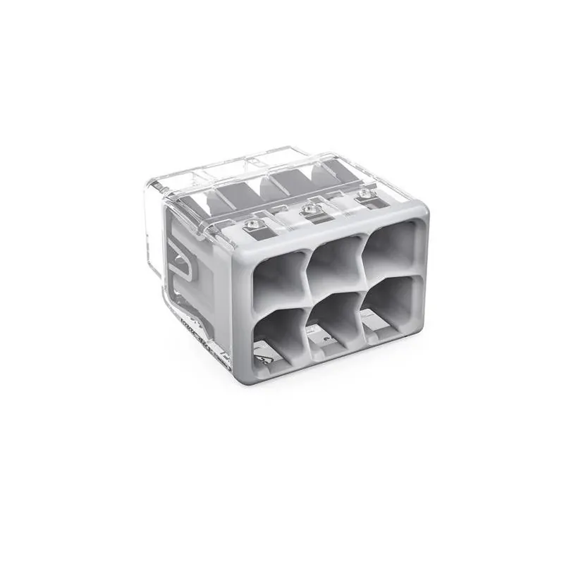 6‑port Push‑in Wire Connectors – Pack Of 5