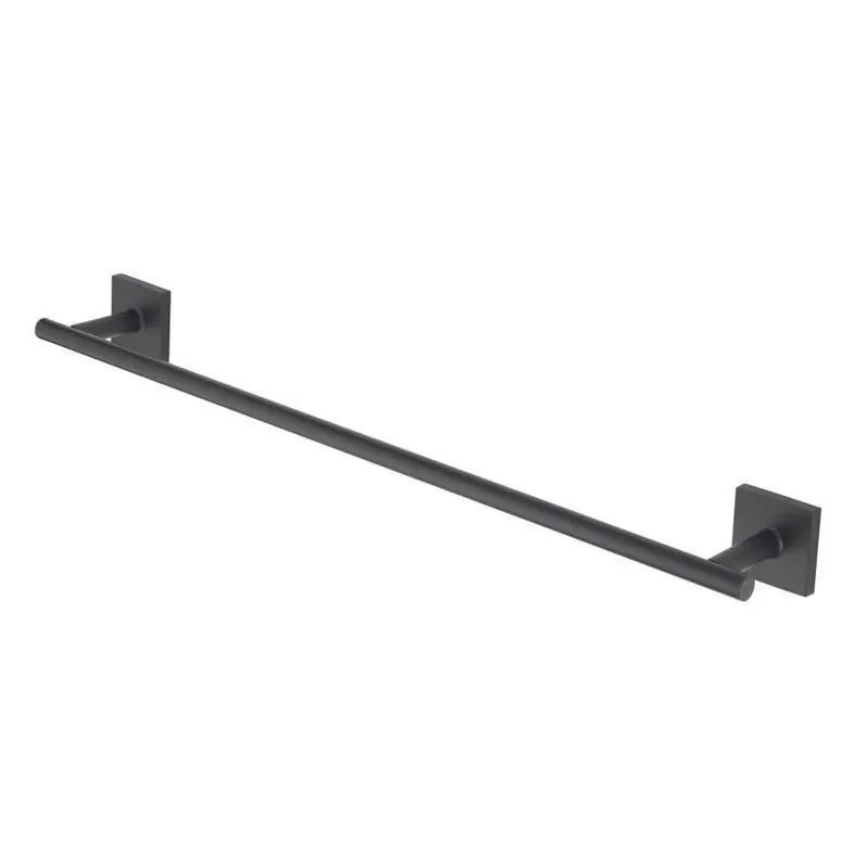 Matte Black 18‑inch Die‑cast Zinc Towel Bar – Oakbrook Collection