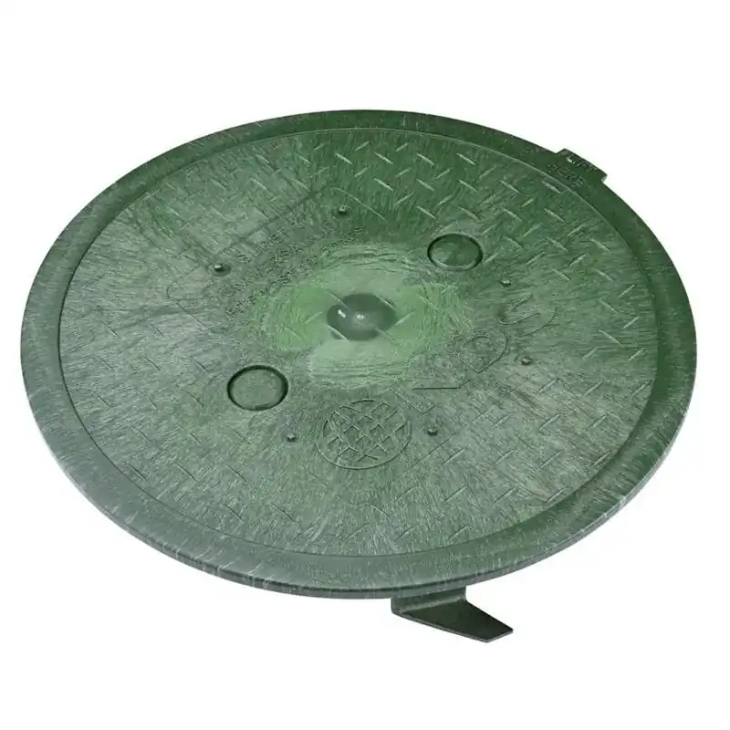 Surefit 10‑inch Green Round Valve Box Cover – Hdpe Construction