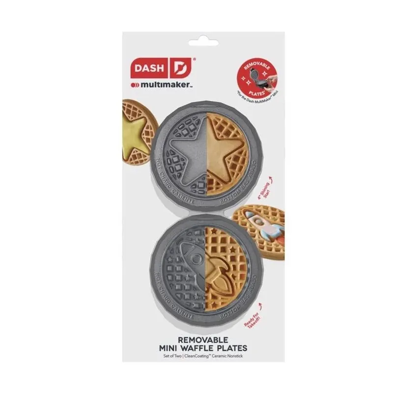 Metal Mini Waffle Maker With Removable Nonstick Plates – Compact Breakfast Appliance