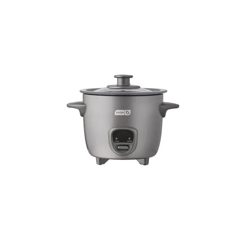 2‑cup Gray Rice Cooker With Keep‑warm & Non‑stick Pot