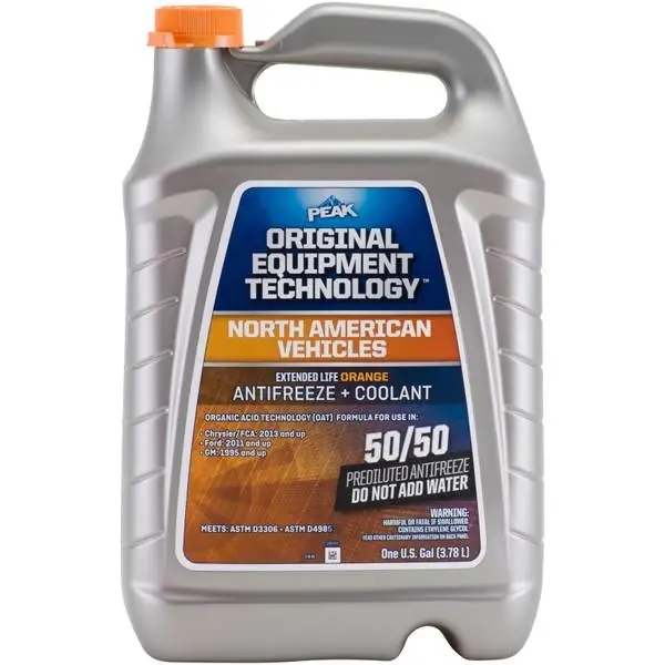 Us Orange 50/50 Antifreeze And Coolant, 1 Gallon Jug