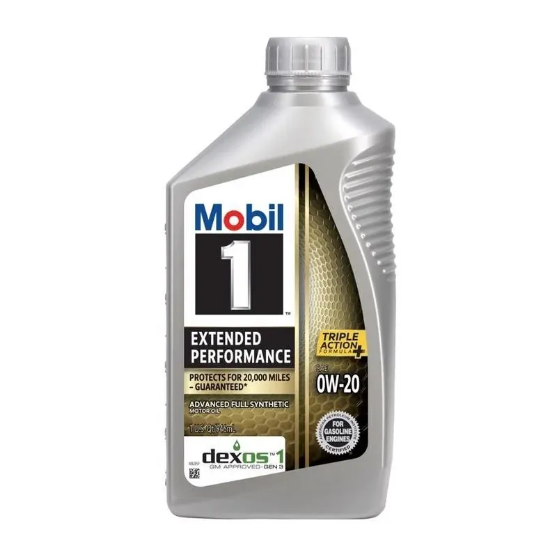 0w-20 Synthetic Motor Oil – Extended Performance, 1 Quart For Gasoline Engines