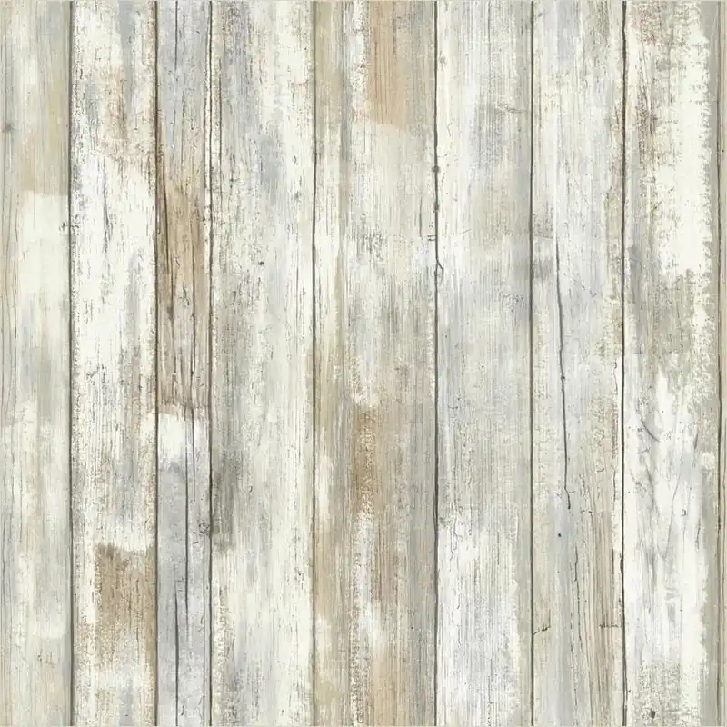 Gray‑white Peel‑and‑stick Wallpaper Roll – 0.014" X 198"