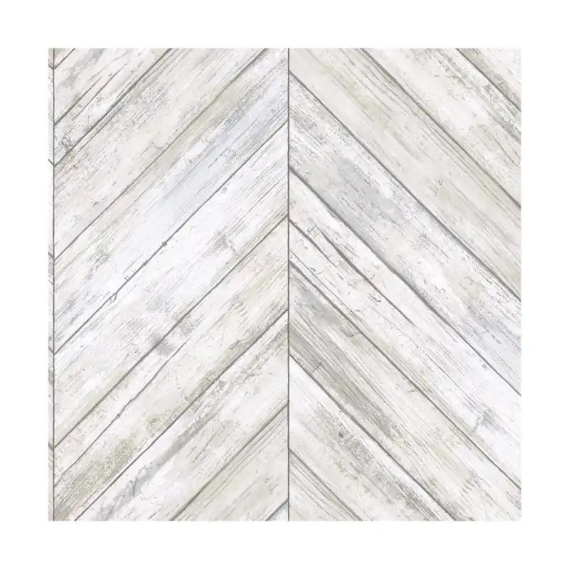 Peel‑and‑stick Wallpaper – 20.5" × 198" Taupe/white Removable Wall Décor
