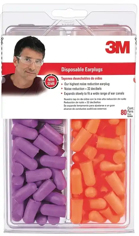 Tekk Protection Disposable Earplugs, 80-pr.