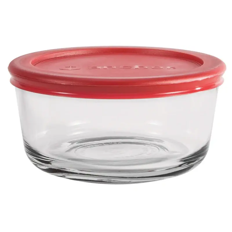 2 Cups Clear Food Storage Container 1 Pk