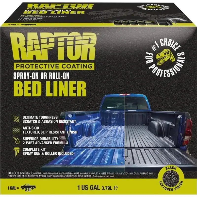 2k Black Truck Bed Coating Kit – 1 Gallon, Uv‑resistant Finish