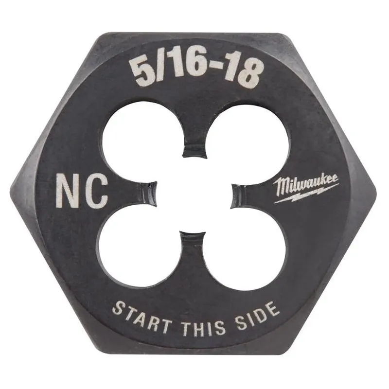 5/16‑18 Coarse Thread Hex Die – 1‑in Hex, Hcs Compatible With Hex‑lok