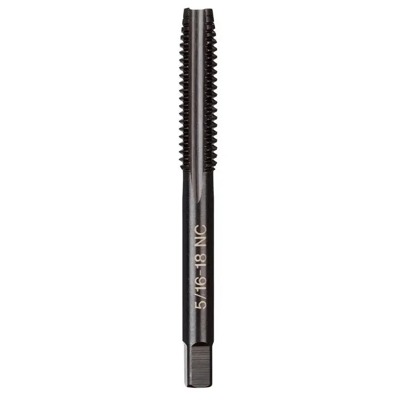 5/16‑18 Coarse Straight Flute Plug Tap – Hcs, Laser‑etched, Black Oxide