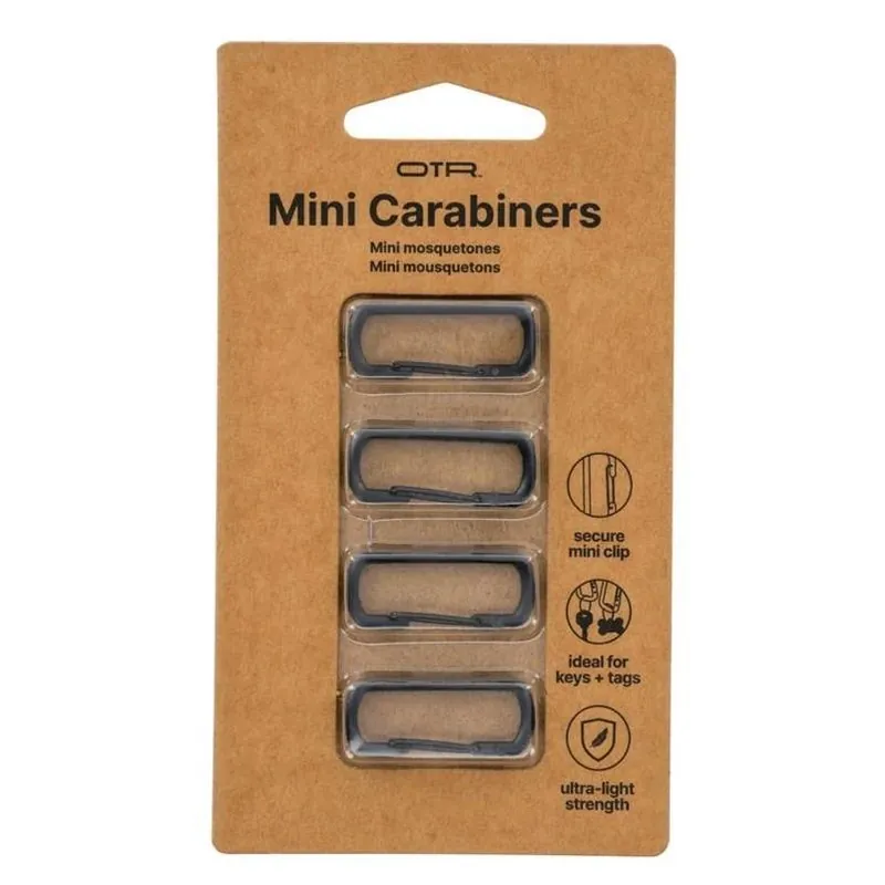 Black Aluminum Carabiner – Pack Of 4