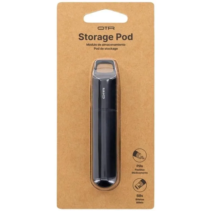 Sleek Black Aluminum Capsule Keyring – Otr