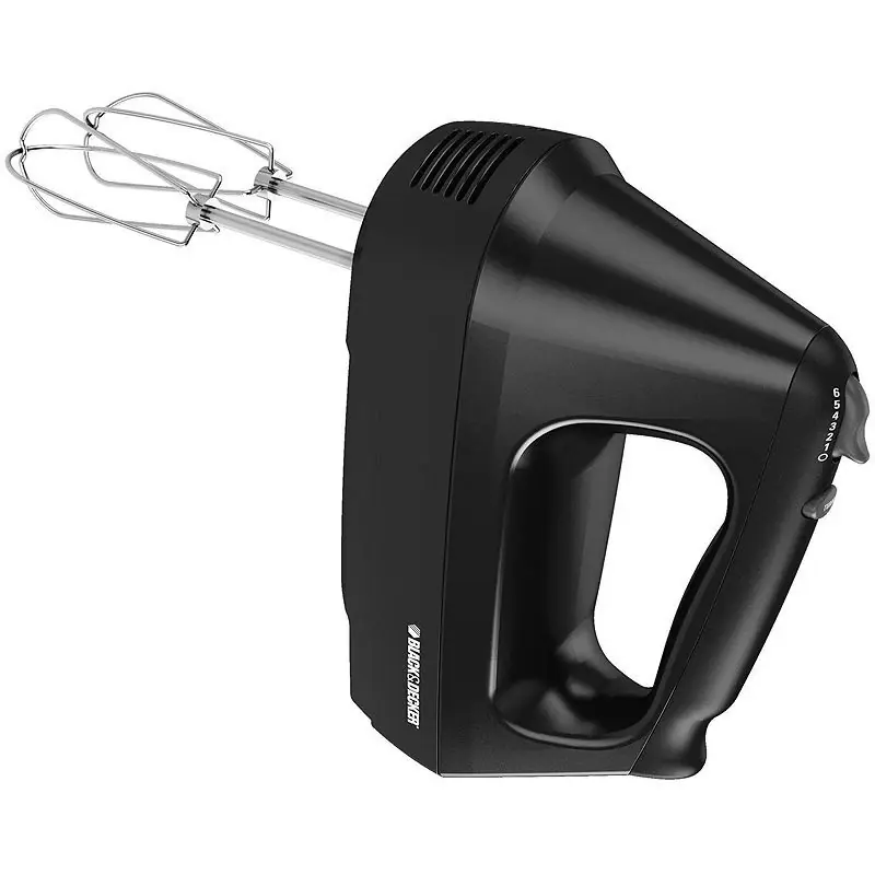 6-speed Hand Mixer With Turbo Boost, Black