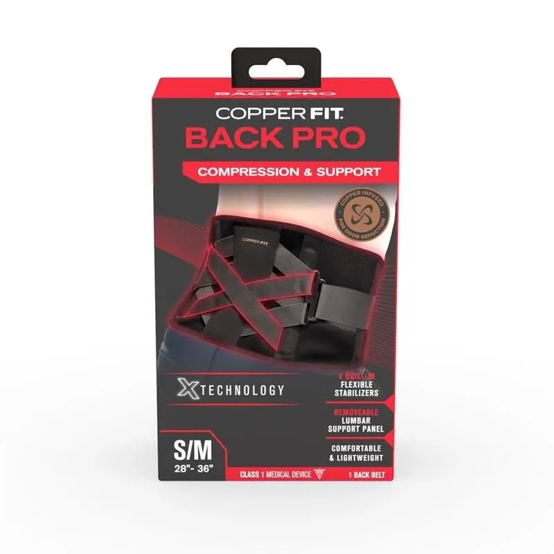 Back Pro Compression Belt With Power X Straps – Black