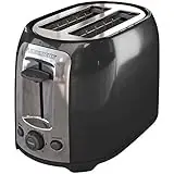 Tr1278b 2-slice Toaster In Black And Silver