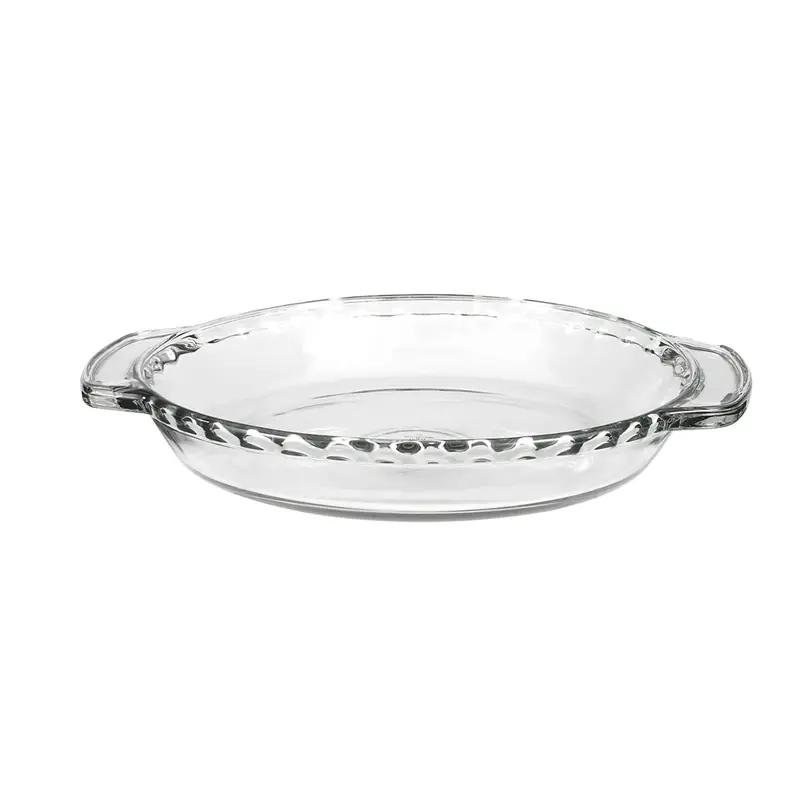 9-1/2 In. W X 9-1/2 In. L Deep Pie Dish Clear