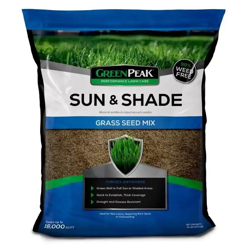 20‑lb Sun‑to‑shade Mixed Grass Seed – Drought‑resistant Lawn Blend