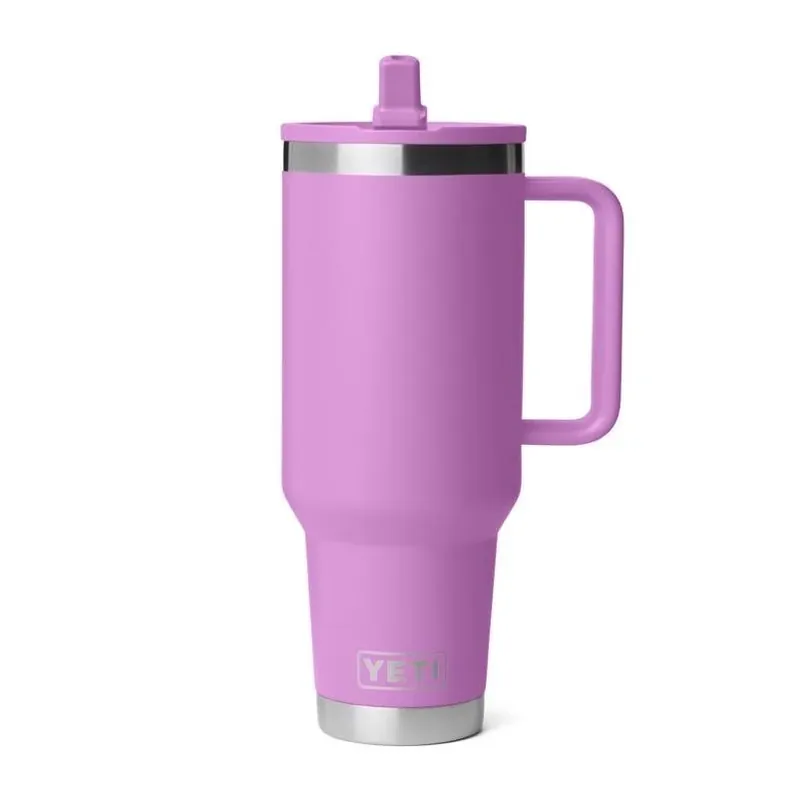 Rambler 40 oz Desert Bloom Stainless Steel Travel Straw Mug – Bpa‑free & Dishwasher Safe