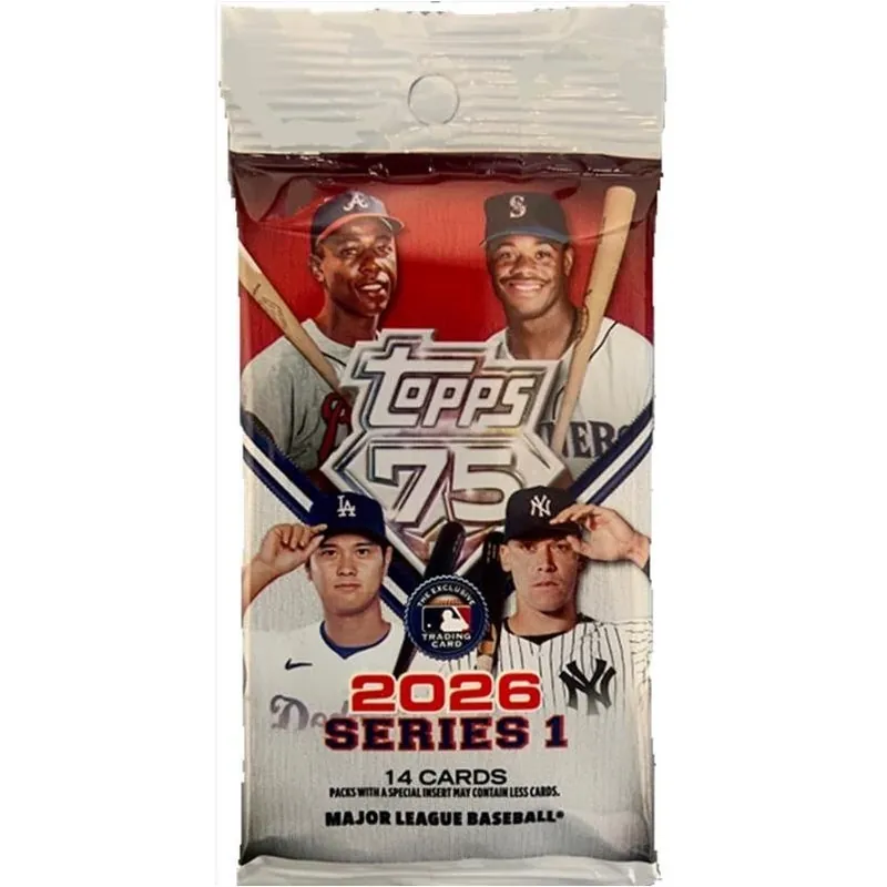 Topps 2026 Baseball Series 1 Trading Card Pack – Collectible Mlb Cards
