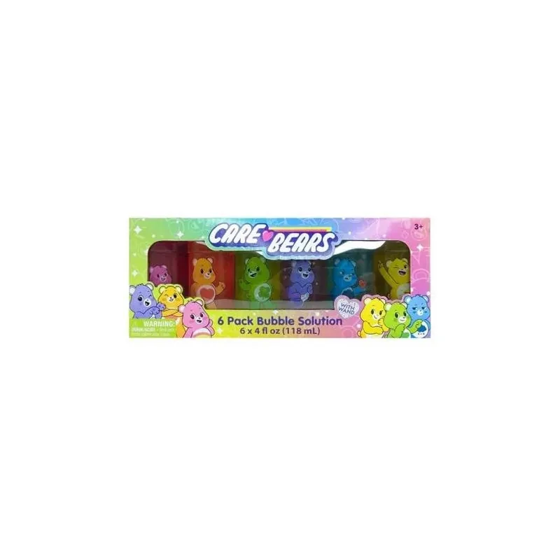 Care Bears Bubble Maker Set – 6‑pack Kids Bubble Solution Kit
