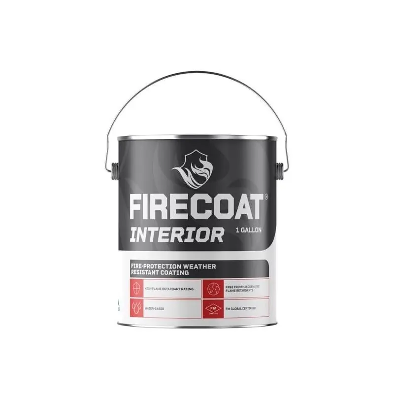 Acrylic Fire‑retardant Flat White Paint – 1 gal
