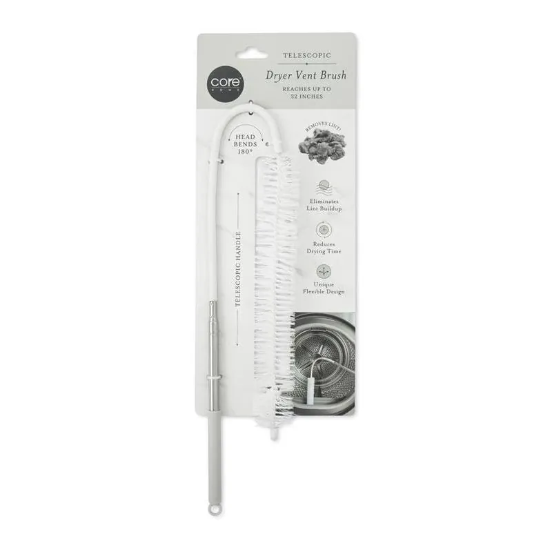 Telescopic 5‑inch Dryer Vent Brush – 32″ Reach For Easy Lint Removal