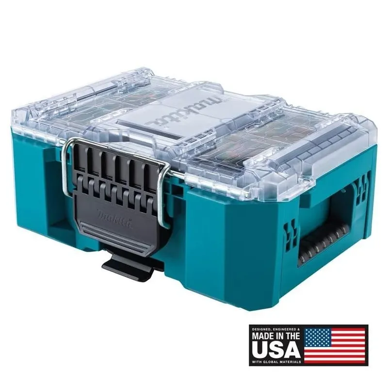 Teal Deep Organizer – Stackable Tool Storage Bin