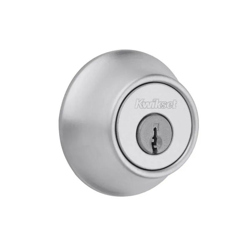 Satin Chrome Single Cylinder Deadbolt