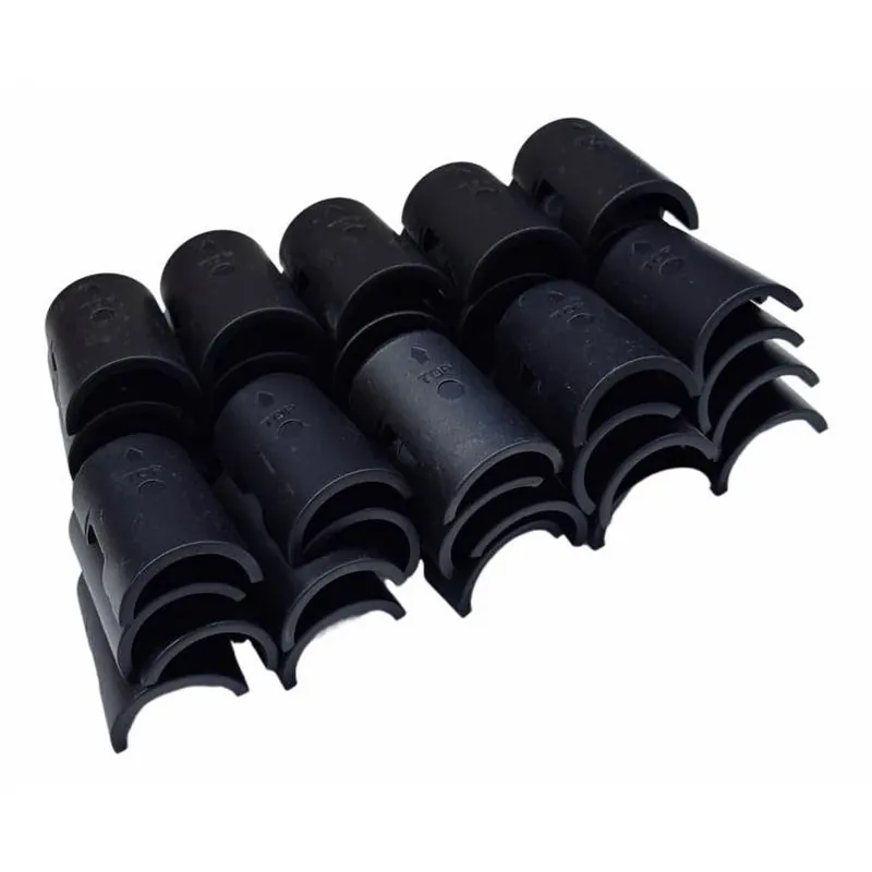 Plastic Shelf Sleeve Set – 20 Pack, 2" H X 1" W X 1" D