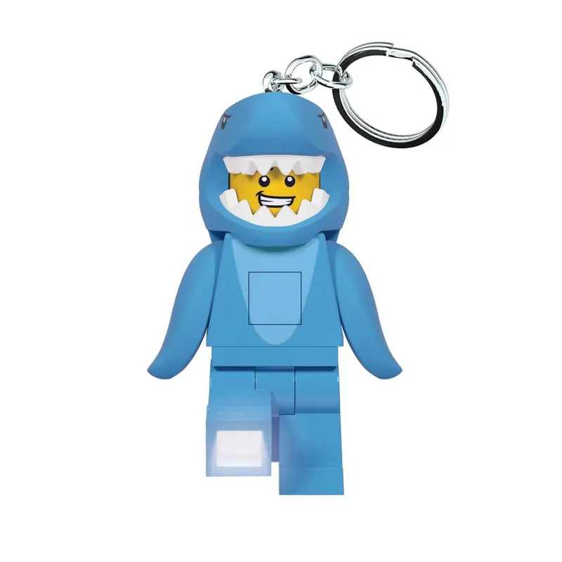 Classic Shark Suit Guy Keychain Light With Led Feet 3 Inches
