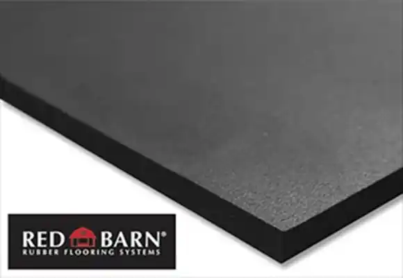 All-purpose Rubber Mat, 4 Ft L X 3 Ft W X 1/2 In Thick, Black