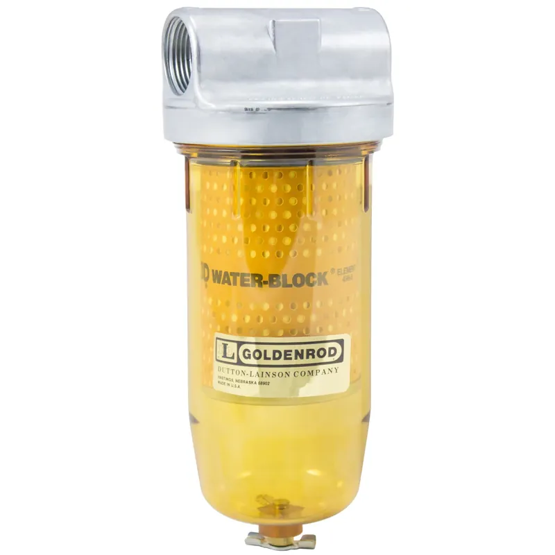 Water Block Fuel Filter, 1 In. Npt Top Cap